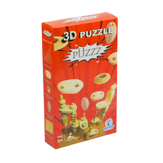 puzzle game, constructional puzzle, blue bird puzzle